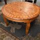 Table basse chérifienne en thuya à décor marqueté hispano-mauresque Maroc