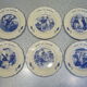 6 dessert plates Lunéville marine theme