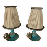 Pair of bedside lamps