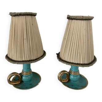 Pair of bedside lamps