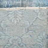 7x11 Turkish Light Blue Camouflage Pattern Vintage Rug, 223x329Cm