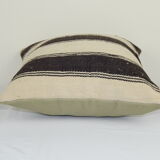 housse de coussin en chanvre turc rayé ak173