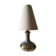 Lampe en métal satiné et laiton