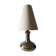 Lampe en métal satiné et laiton