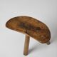 Italian Primitive Wooden Stools, 1950s, Set of 3