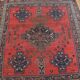 Hand-knotted afchari carpet Iran 132x143cm