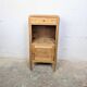 Art Deco bedside table in pine