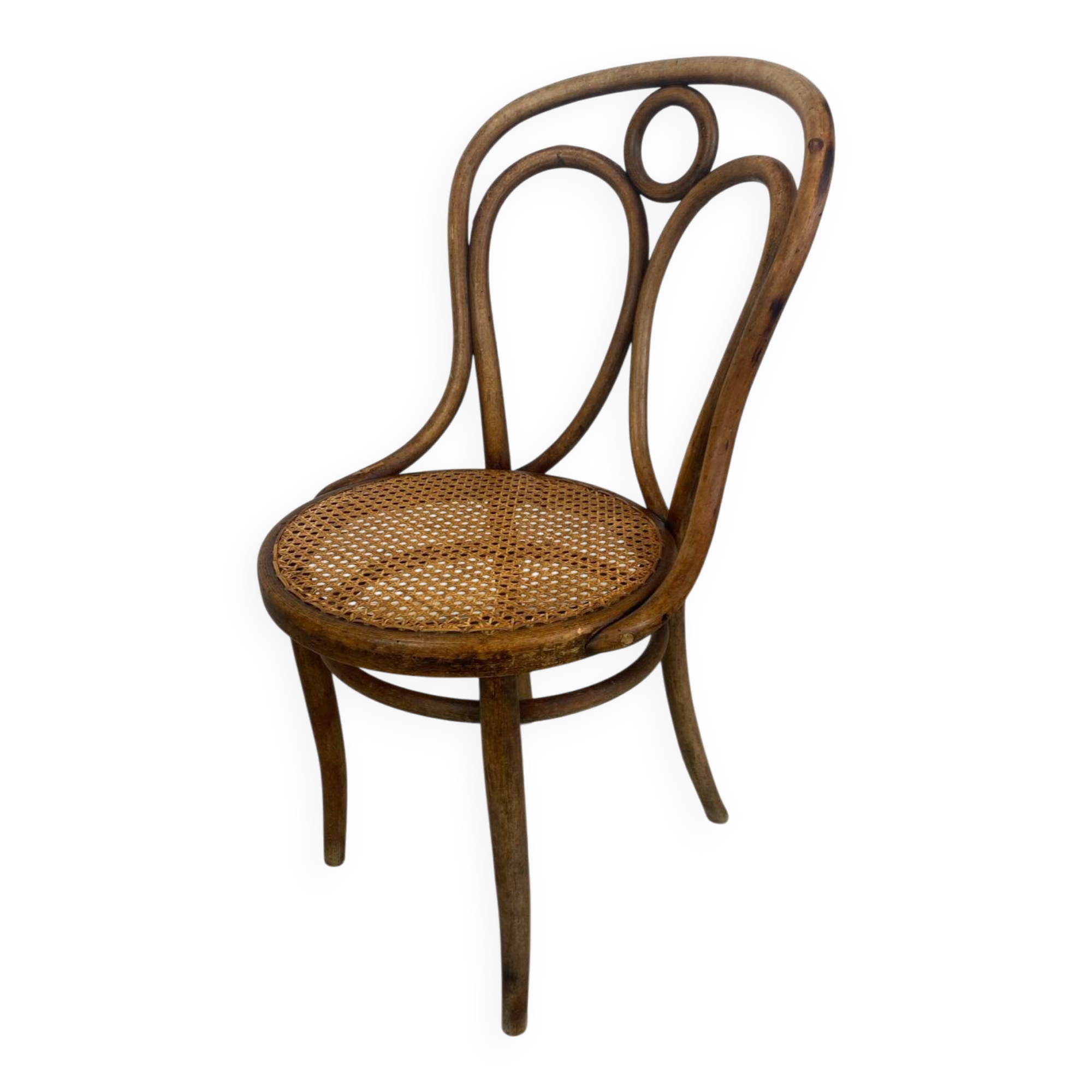Curved wooden chair