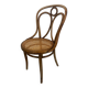 Curved wooden chair