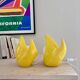 Pair of bright yellow POP lamps - 1980.