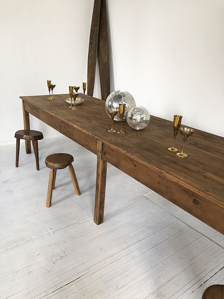 Pine farm table 4m