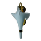 White fleur-de-lys wall lamp, murano glass, Italy, 1970