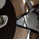4 folding chairs in rattan and black wood by H&M