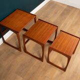 G plan quadrille nest of three coffee tables, 1960