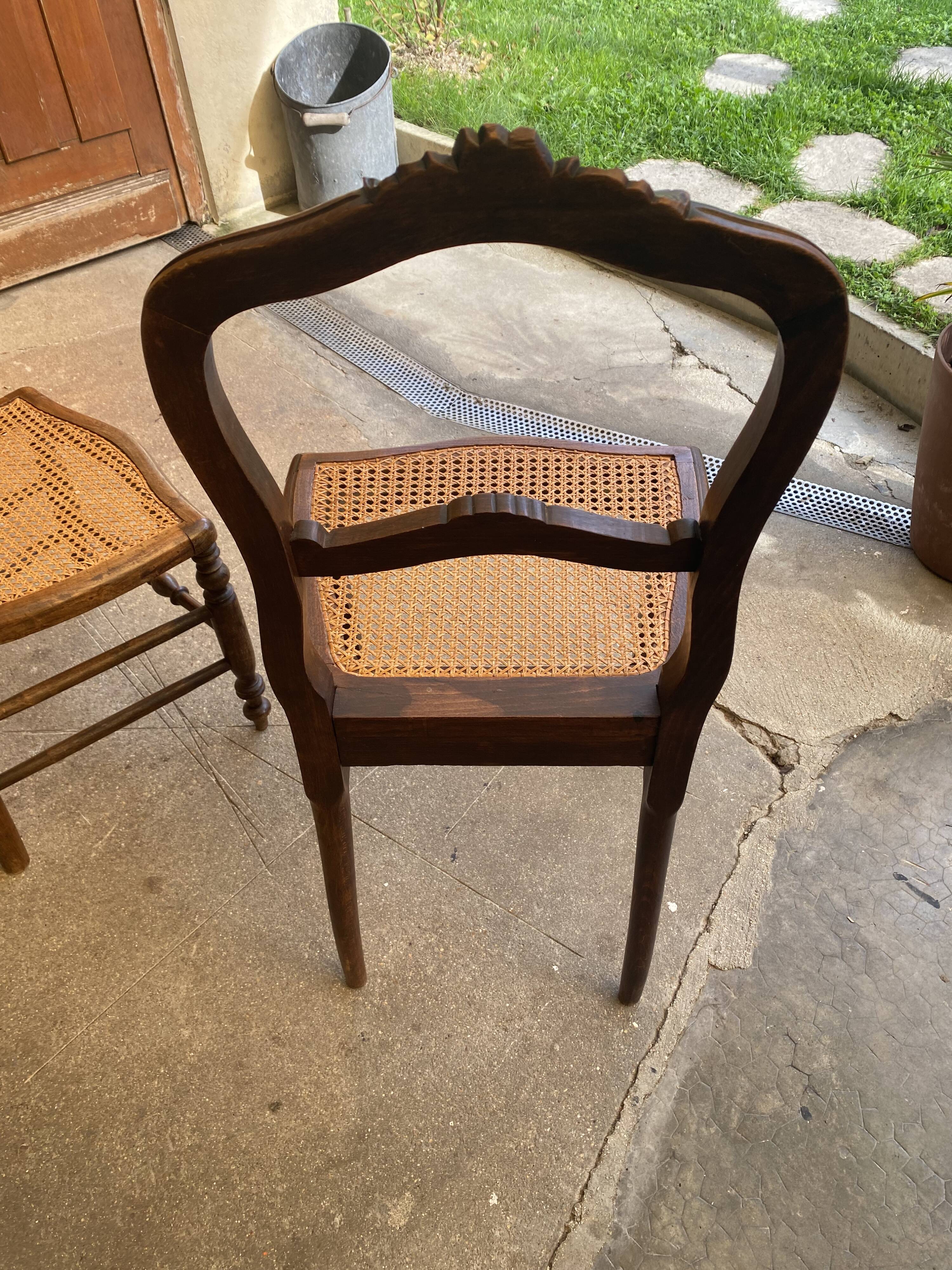 Lot 2 cannage chairs