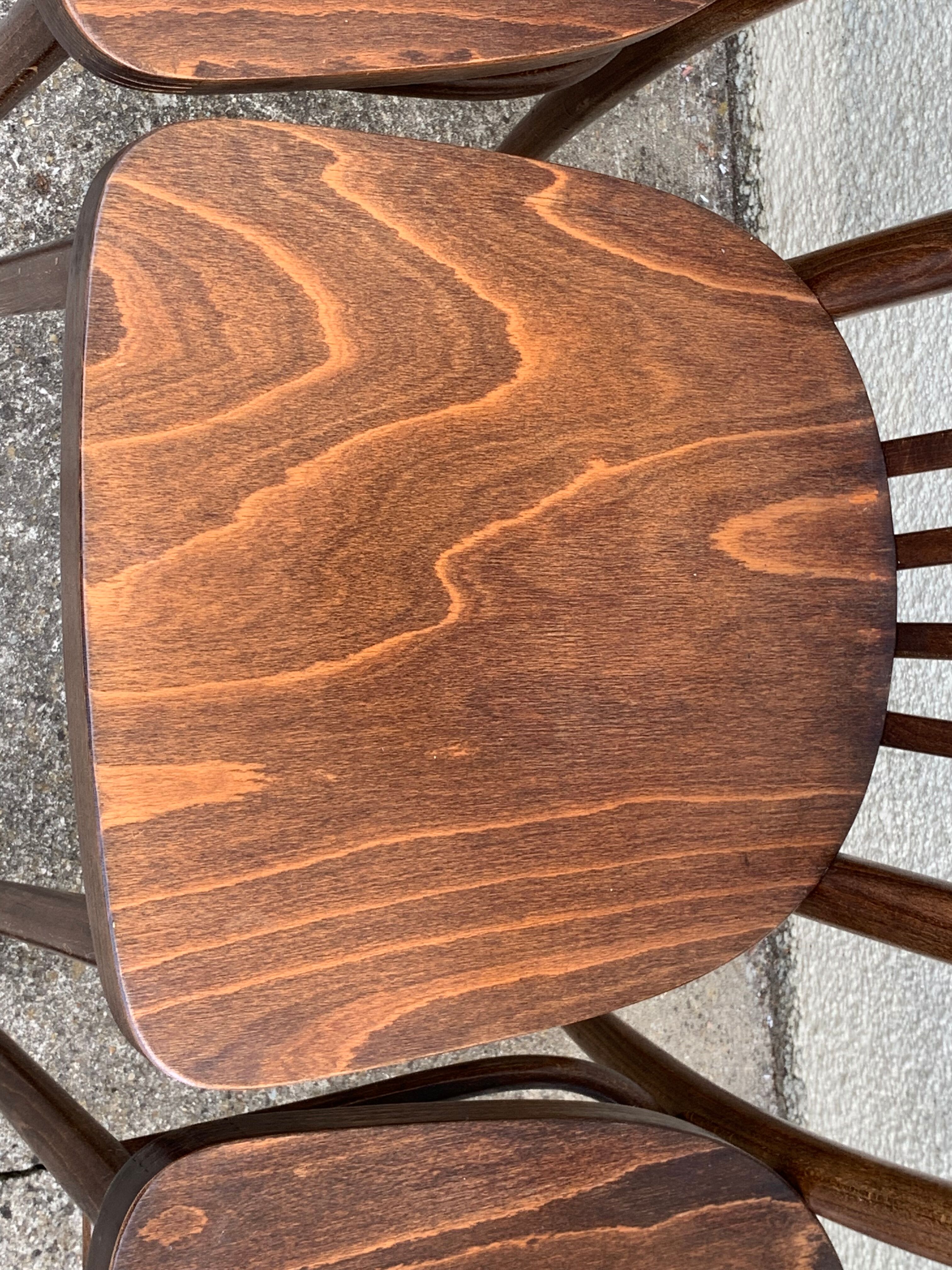 Bistro chairs 1950 made in Czechoslovakia