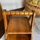 Art Deco wooden compartmented servant