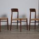 Kai Kristiansen Dining Chairs In Teak And Papercord For KS Mobler, Denmark 1960s, Set Of 6