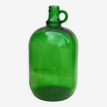 Ancienne bouteille bonbonne verte