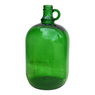 Ancienne bouteille bonbonne verte