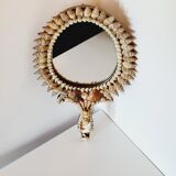 Mirror facing hand or hanging vintage shells
