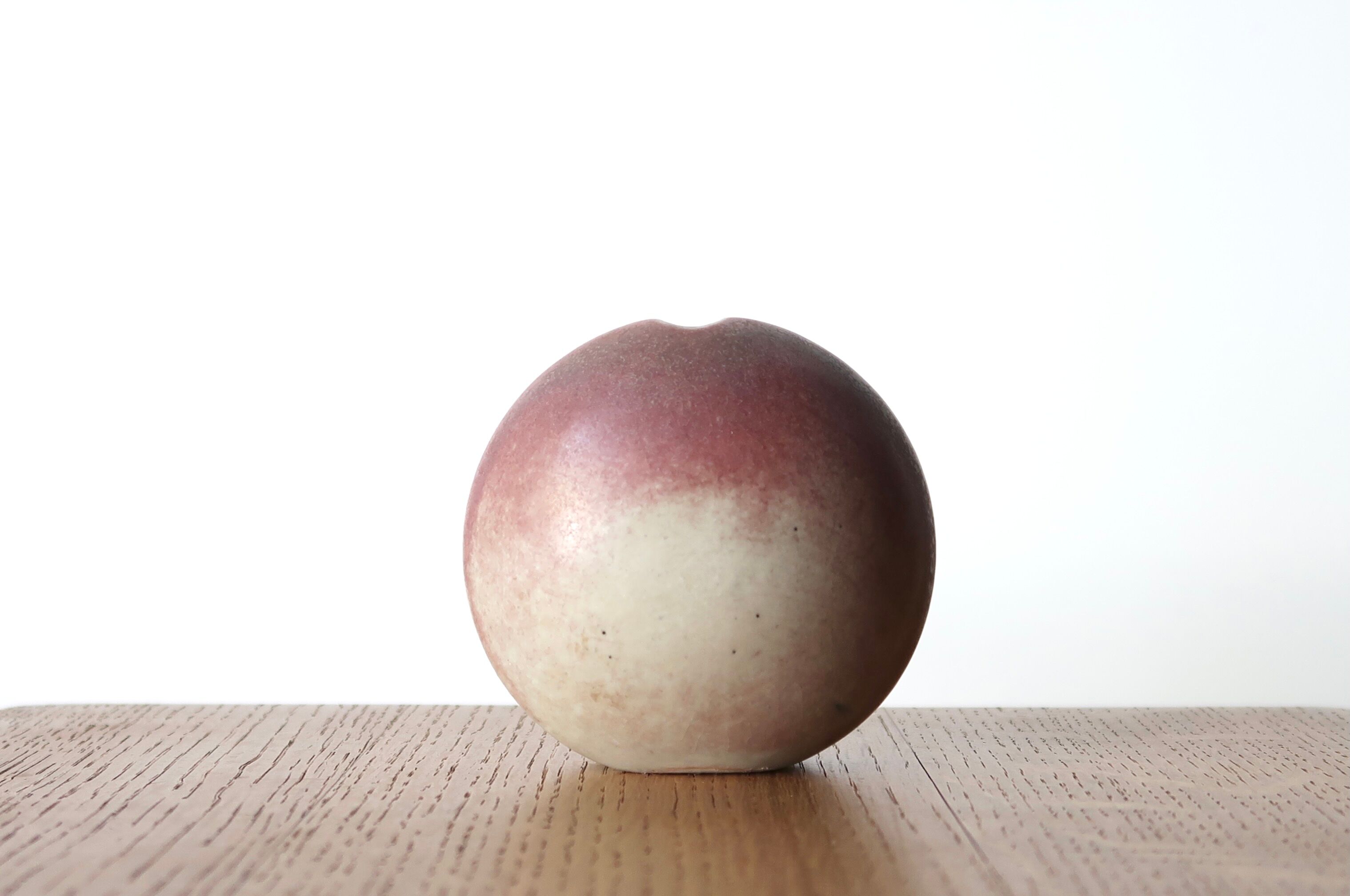Pale pink ceramic vase, 70s