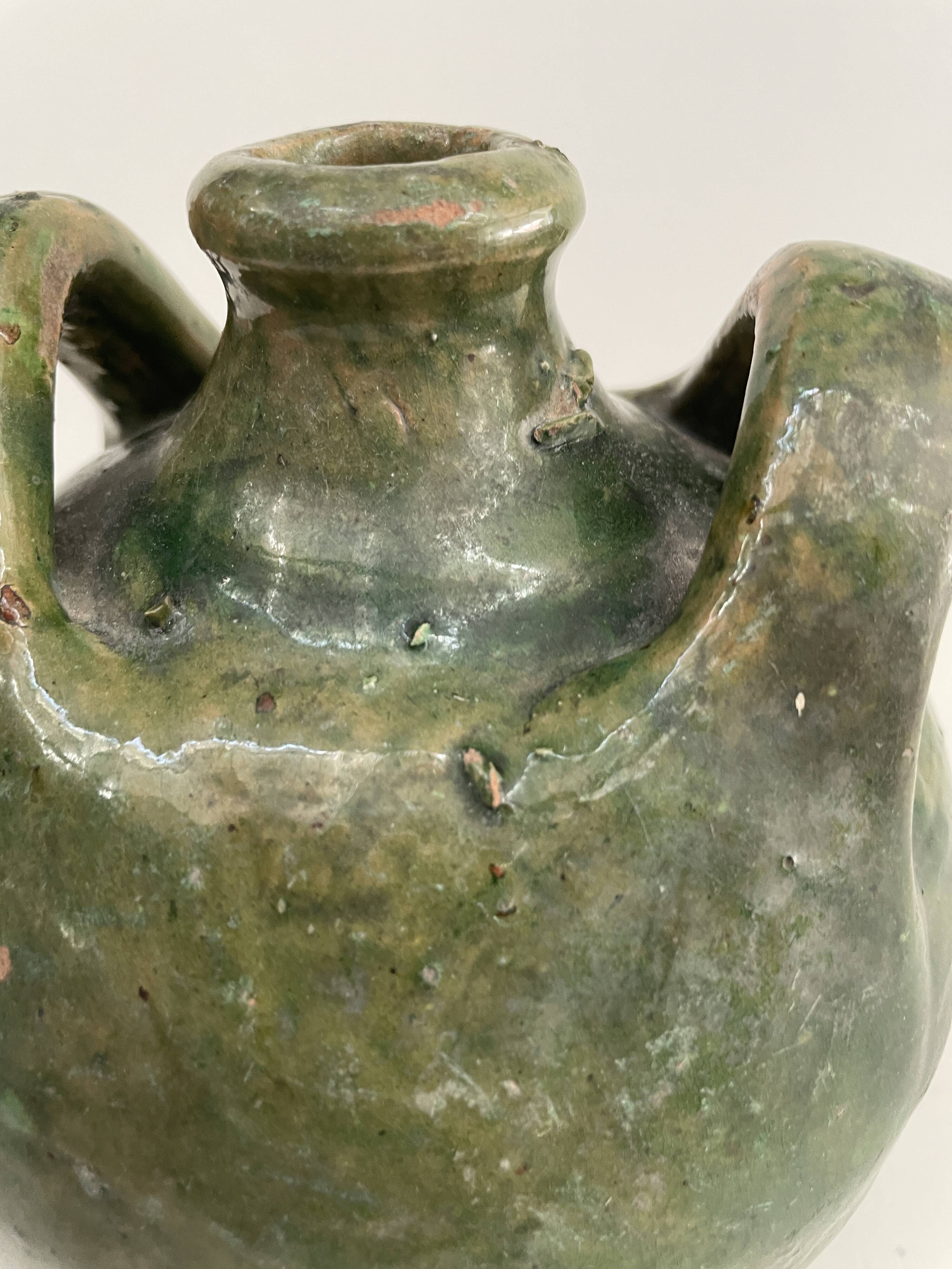 Set of 2 brissard carboys, varnished earth from the eure valley