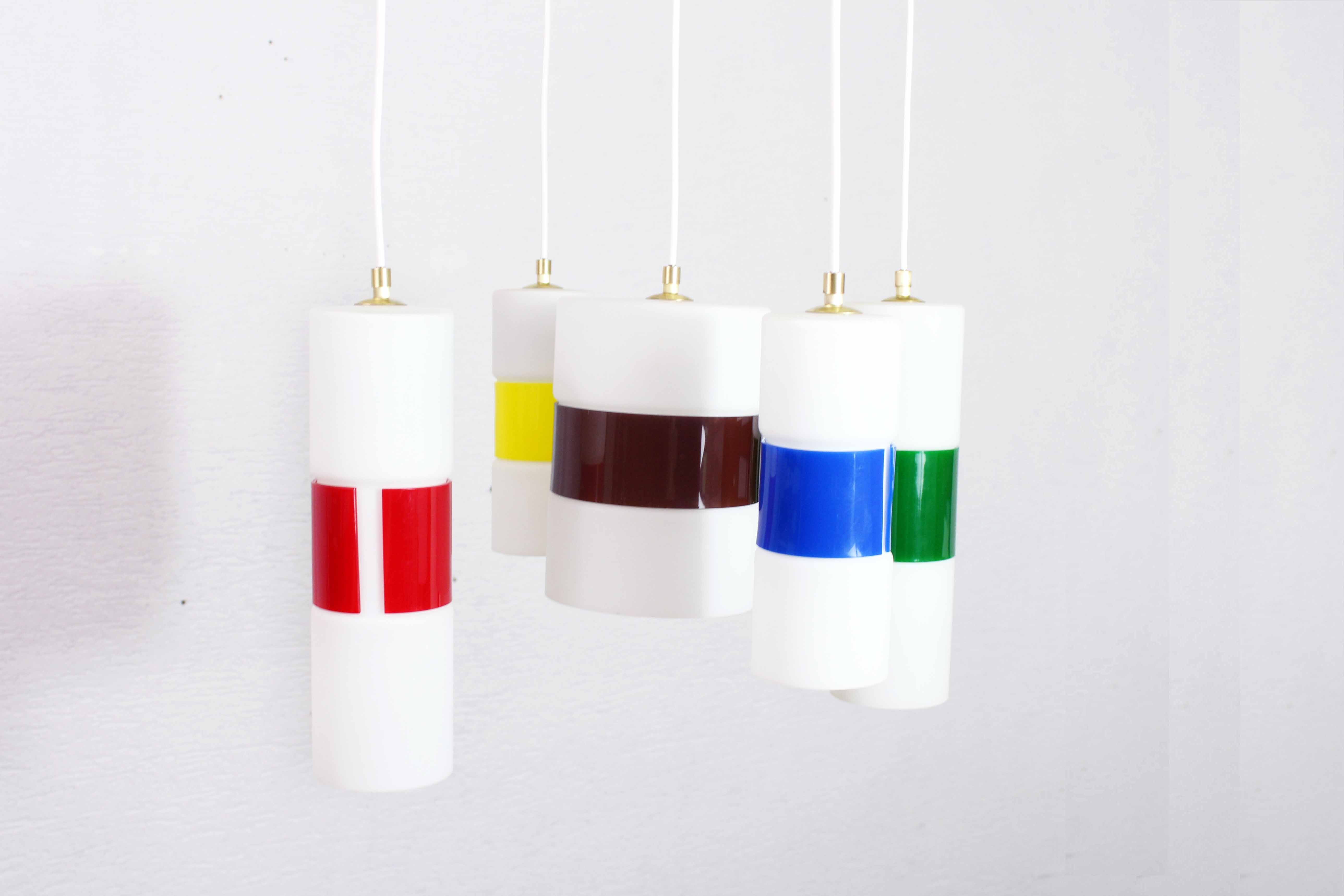 Chandelier with vintage suspensions