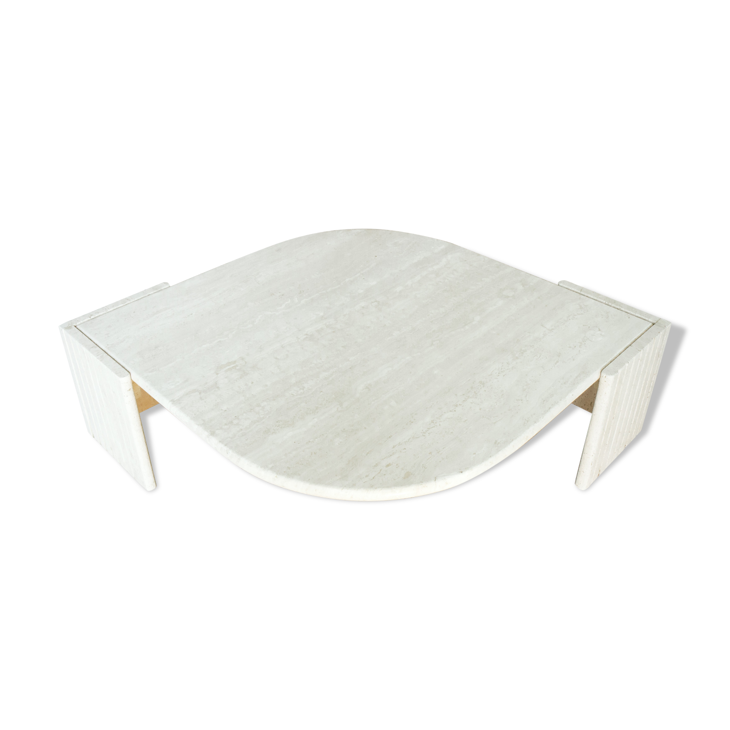 Roche Bobois coffee table formed in travertine 1970/80