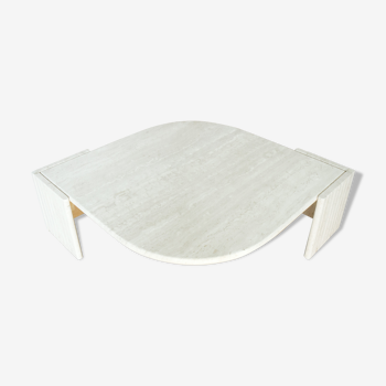 Roche Bobois coffee table formed in travertine 1970/80