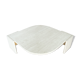 Table basse Roche Bobois forme œil en travertin 1970/80