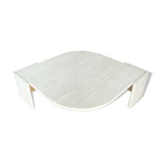 Roche Bobois coffee table formed in travertine 1970/80