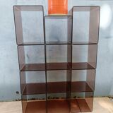 Cube shelves in smoked plexi year 70