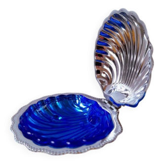 Beurrier coquillage en inox 1970