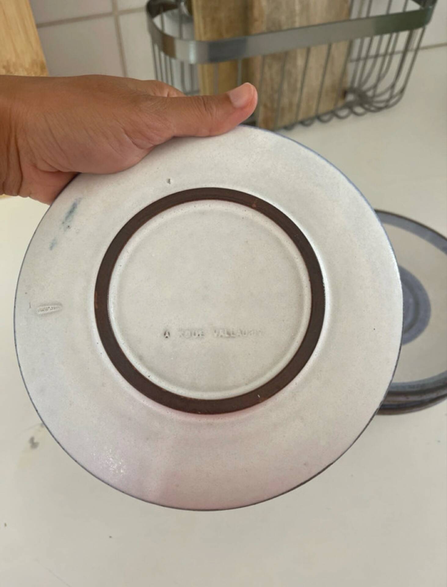 5 dessert plates Vallauris