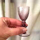 Liquor or drop service in hartzwiller crystal of purple color
