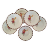 Assiettes creuses porcelaine opaque hbcm creil montereau modèle huguette vintage