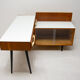 Corner writing desk with a bookcase by Mojmír Požár for ÚP Závody
