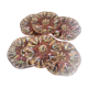 Ensemble de 6 assiettes barbotine coquilles saint jacques