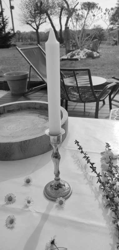 Brass candlestick candle holder
