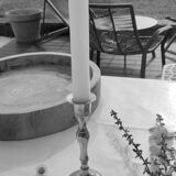 Bougeoir chandelier en laiton