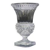 Old Medici vase cut crystal/Art Vannes France