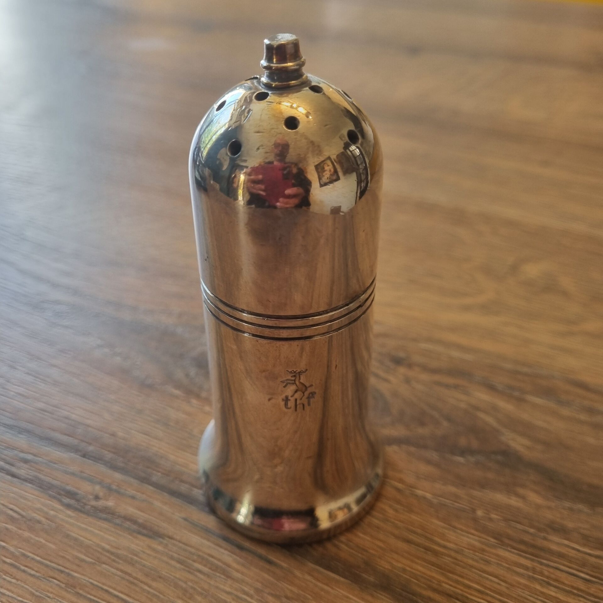 Sugar bowl, silver shaker, England