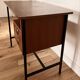 Vintage wooden metal desk design from the 1950s.