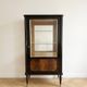 Art Deco display cabinet in wood and black lacquer
