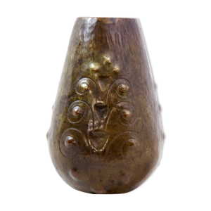 Vase art deco en cuivre