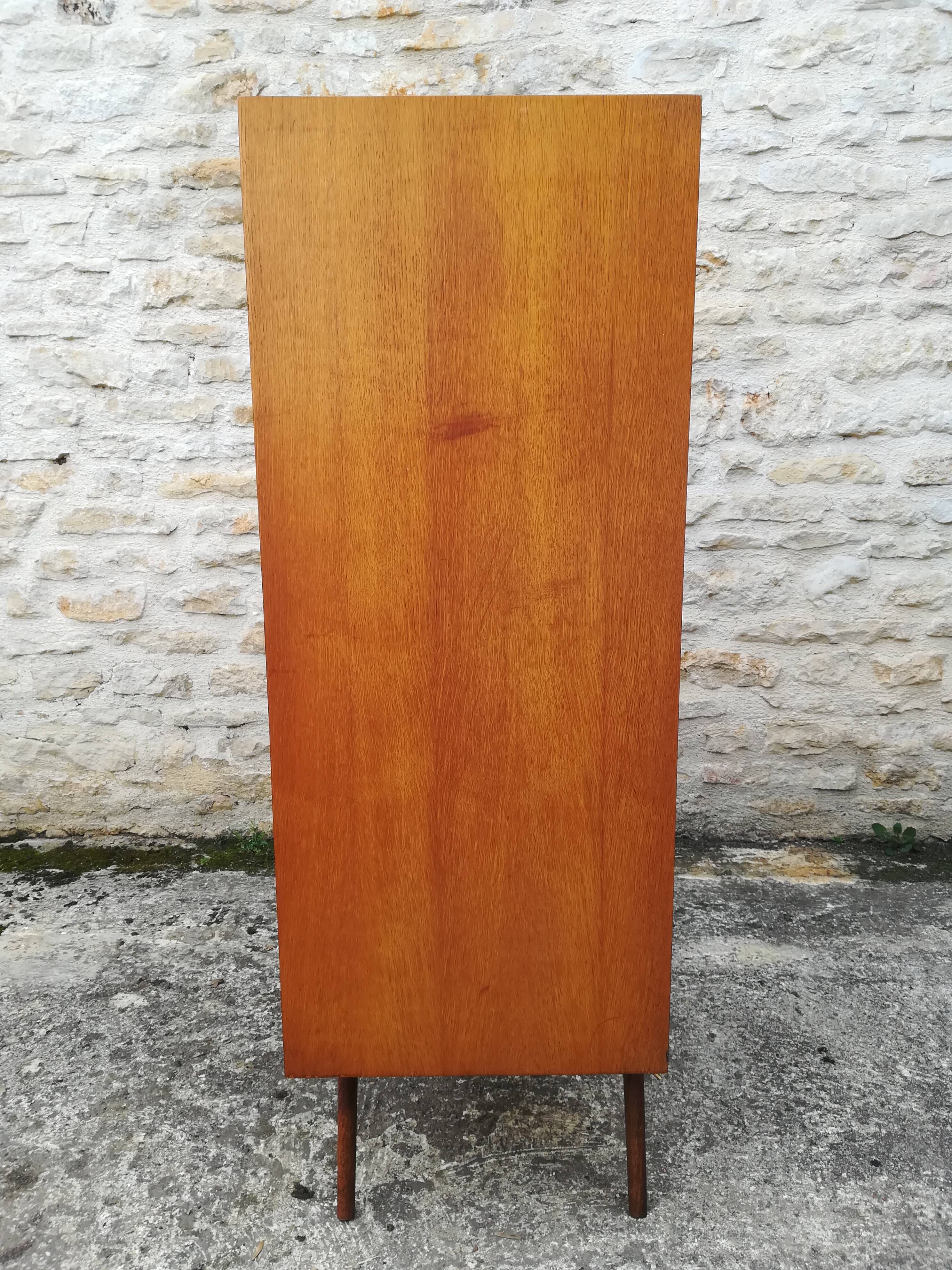 High rattan chest of drawers