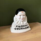 Vintage Pierrot gourmand double-sided lollipop display