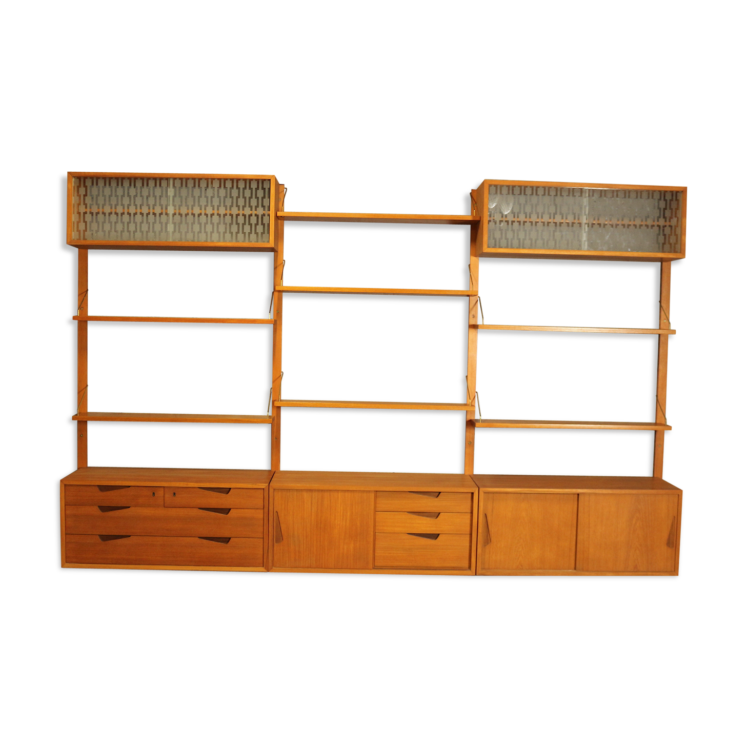 Mid Century Wall Unit by Rival Brødrene Jåtog Mobelfabrik, Norway 1960's
