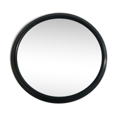 Miroir rond bois années 50